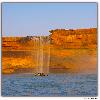 Boating near the Chitrakoot waterfalls