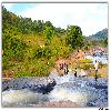 Flowing water stream at Chaparai near Araku