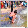 Kid at Chaparai water stream