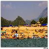 Huts and river Godavari