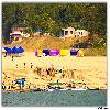 Huts and river Sand by the side of Godavari 