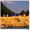 By the side of river the Huts 