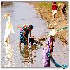 Washing job became easy in river
