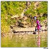 Washing clothes in river Godavari