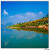 Blue sky and blue water 