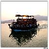 Sun set and the boat