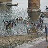 Taking bath at Pushkar Ghat in Godavari