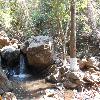 Small water falls on the way to main waterfall 