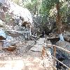 Near the temple area of waterfall 