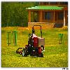 Equipments used in cutting grass at Golf ground 