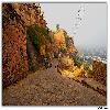 Fort wall approch road and Gwalior city 