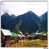 Market from a distance in Aru valley