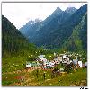 Market place in Aru valley from the top