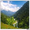 Hill river and jungle on the way to Aru valley