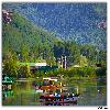 Dal Lake and hills around at Srinagar
