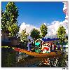 Tourist enjoying Shikara in Dal Lake 