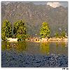 Hill Houseboat and Dal Lake at Srinagar
