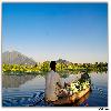 A boat man with Vigitables in Dal Lake