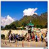 Main entrance of the Nishat Bagh Garden by the side of Dal Lake