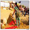Sand Art at Juhu Beach at Mumbai