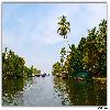 Lake and houseboat 