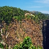 Left side valley view with water fall in Jogfalls Shimoga