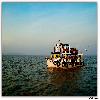 Elephanta Caves on the way by boat 
