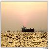Sunset and ship 