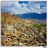 Leh town view from Leh Palace 