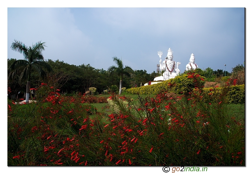 Shiva parvati statue at Kailasagiri park  in Visakhapatnam