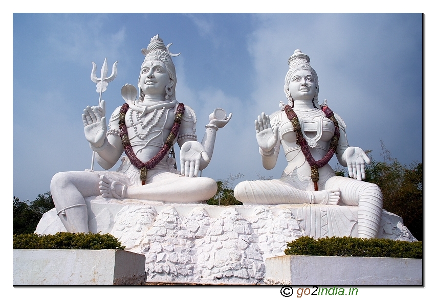 Shiva Parvati statue at Kailasagiri