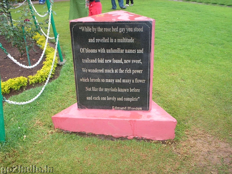 Centenary rose garden Ooty
