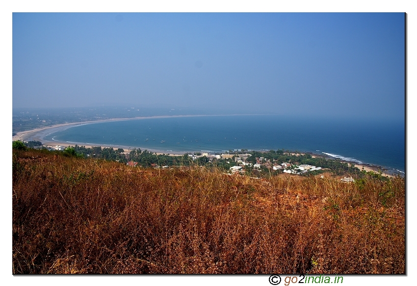 Sea view from Thotlakonda hill top near Visakhapatnam in Andhrapradesh