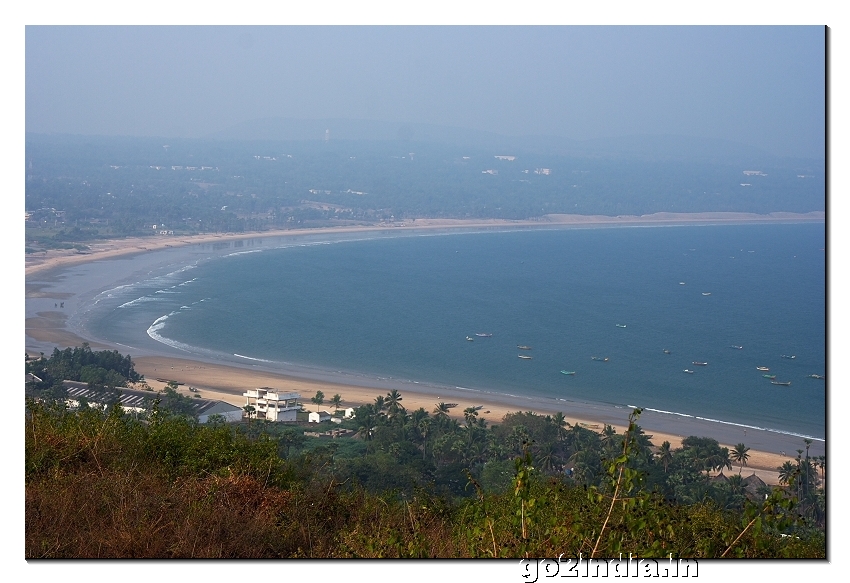 Sea view from Thotlakonda hill top near Visakhapatnam in Andhrapradesh