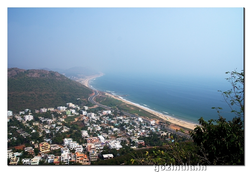 Sea view from Kailasagiri of Visakhapatnam in Andhrapradesh