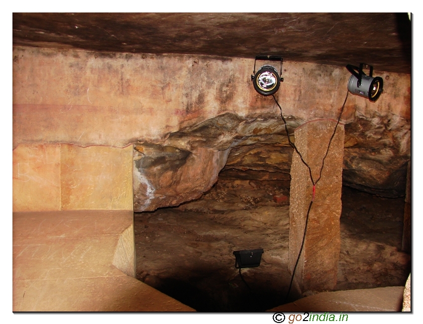 Inside the caves