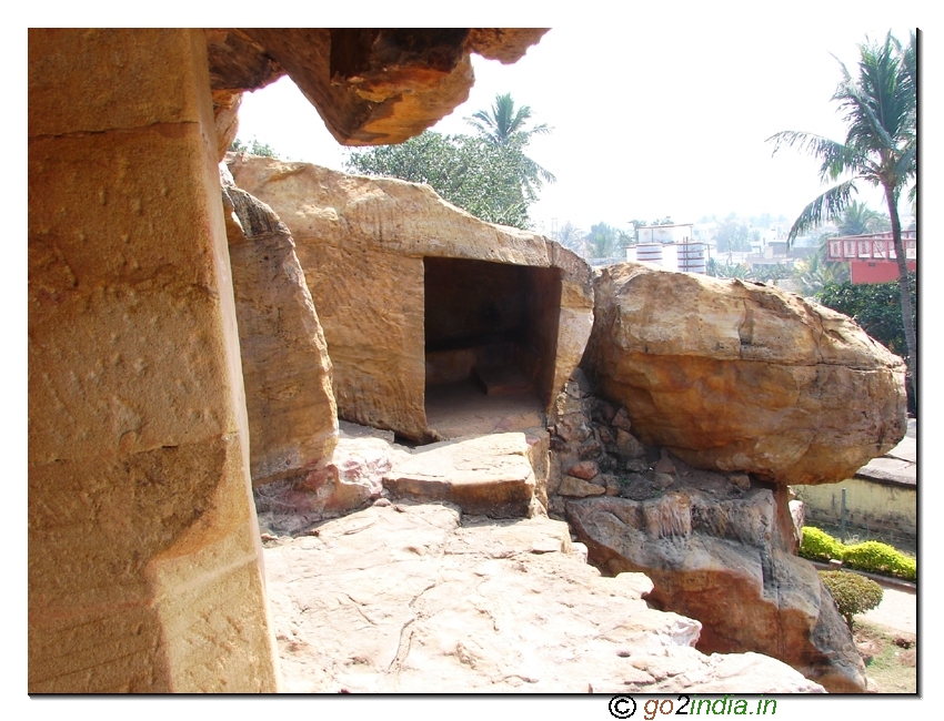 Outside the caves