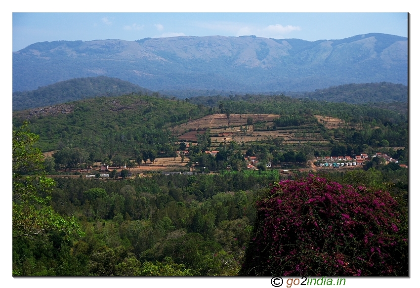 Biligiri Ranganatha temple valley view in BR hills of Chamarajnagar