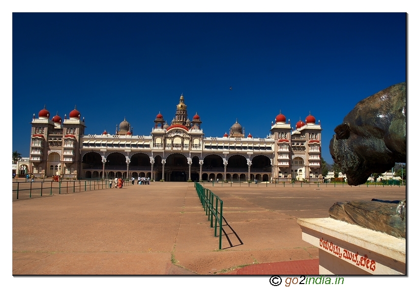 Mysore palace view from front side