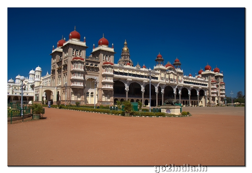 Mysore palace view from front side