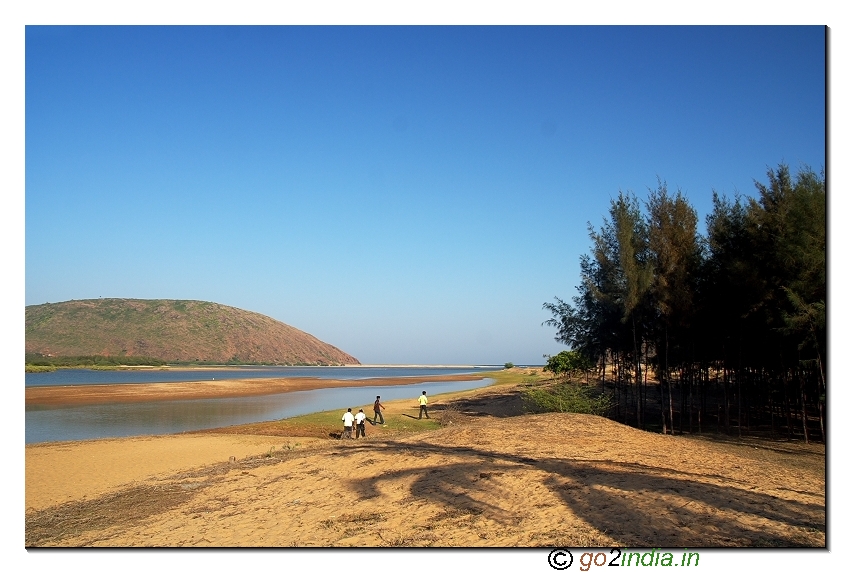 on the way to Bangarammapalam Beach