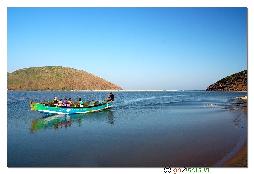 Power boats at Bangarammapalam Beach