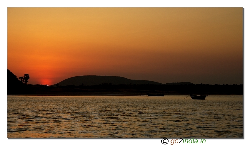 Sunset time at Bangarammapalam Beach