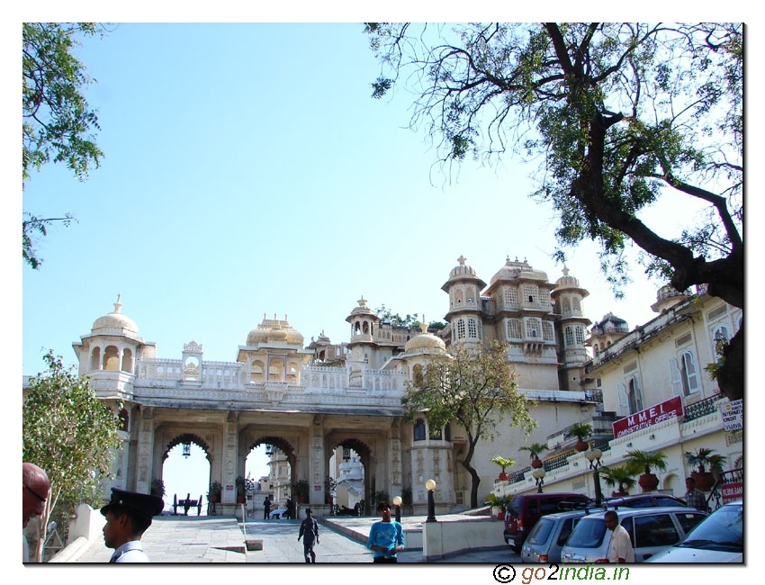 Outside the Palace and entrance