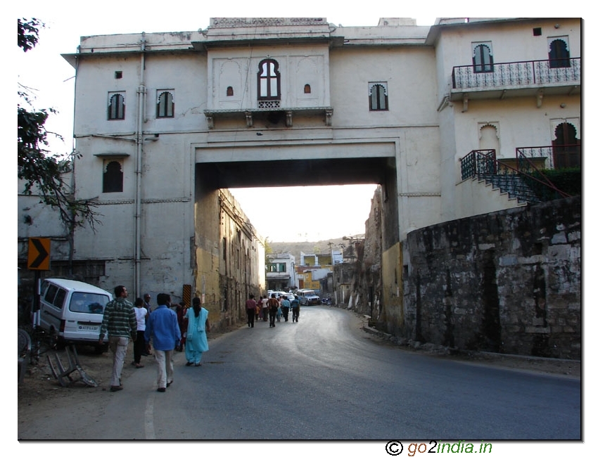 Entrance of Eklingji on National Highway No 8