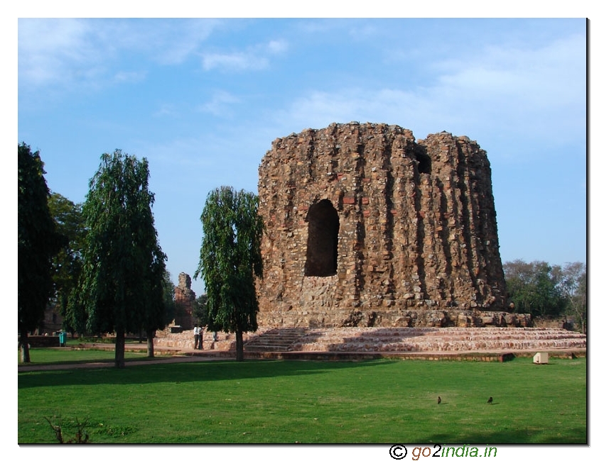 Alai Minar Near Qutub Minar from a distance 