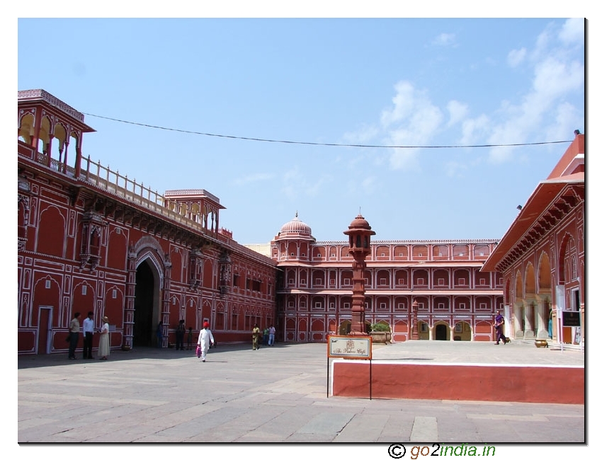 City Palace outside area in Jaipur