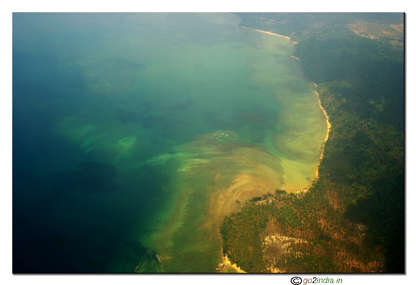 Andaman islands aerial view