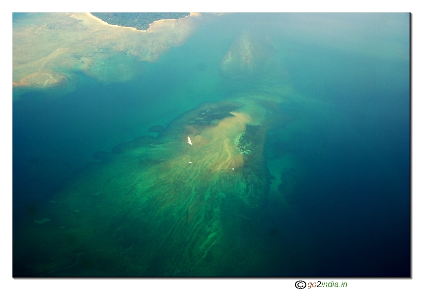 Andaman islands aerial view
