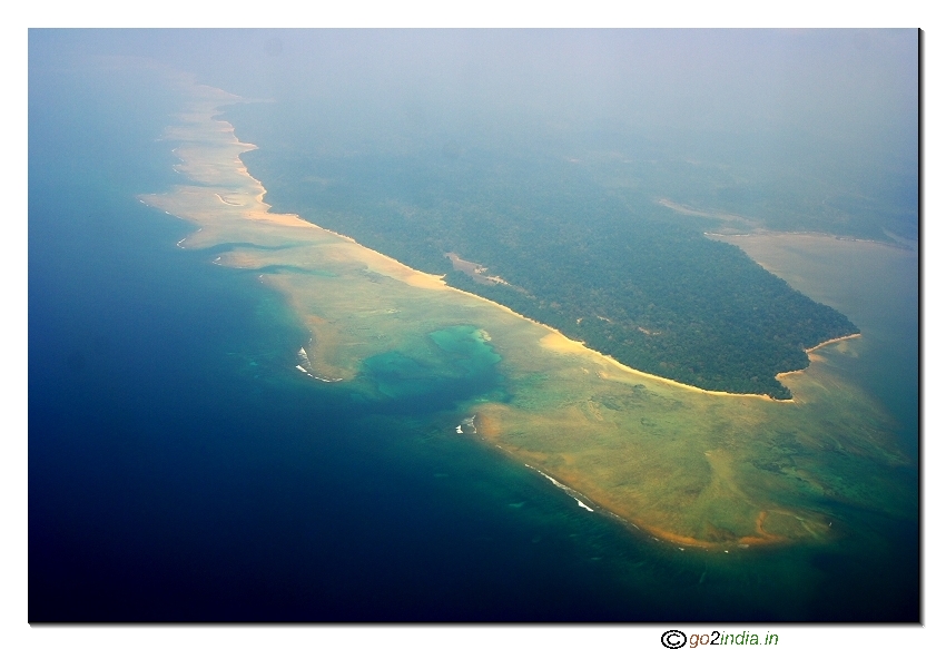 Andaman islands aerial view